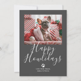 Happy Howlidays Pet Dog Kerstmis Feestdagenkaart