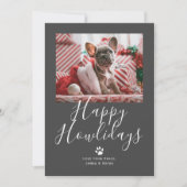 Happy Howlidays Pet Dog Kerstmis Feestdagenkaart (Voorkant)