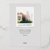 Happy Howlidays Pet Lover Gold Folie Feestdagenkaart (Achterkant)