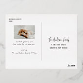 Happy Howlidays Pet met kerstfoto Folie Feestdagen Briefkaart (Achterkant)