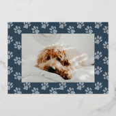 Happy Howlidays Pet met kerstfoto Folie Feestdagenkaart (Achterkant)
