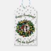 Happy Howlidays Photo Card Cadeaulabel (Voorkant)