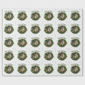 Happy Howlidays Photo Card Cadeaupapier (Vlak)