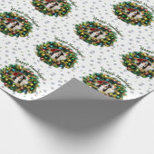 Happy Howlidays Photo Card Cadeaupapier (Hoek)