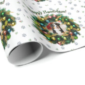 Happy Howlidays Photo Card Cadeaupapier (Rol Hoek)