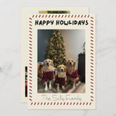 Happy Howlidays Photo Card Feestdagenkaart (Voorkant / Achterkant)