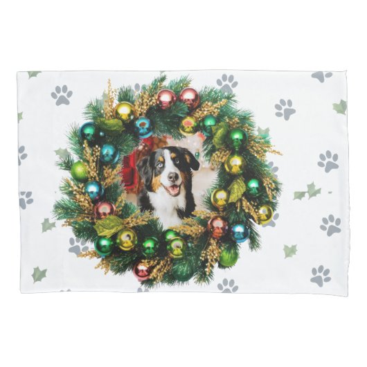 Happy Howlidays Photo Card Kussensloop (Voorkant)