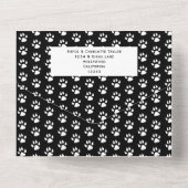 Happy Howlidays Photo Collage Dog kerstkaart All In One Uitnodiging (Achterkant)