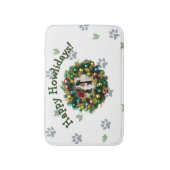 Happy Howlidays Photo Image Badmat (Voorkant Verticaal)