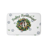 Happy Howlidays Photo Image Badmat (Voorkant)