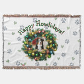 Happy Howlidays Photo Image Deken (Voorkant)