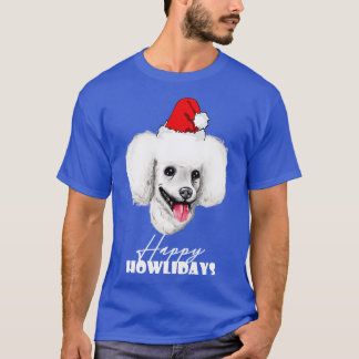 Happy Howlidays Poedels manier T-shirt