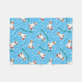 Happy Howlidays Pointer Fleece Blanket Deken (Voorkant (Horizontaal))