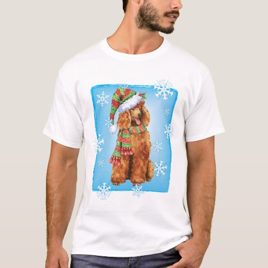Happy Howlidays Poodle T-shirt (Voorkant)