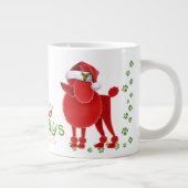 Happy Howlidays Poodles Grote Koffiekop (Rechts)