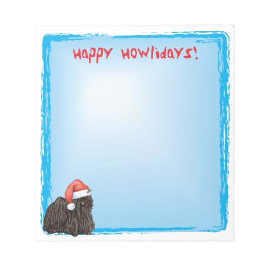 Happy Howlidays Puli Notitieblok (Voorkant)