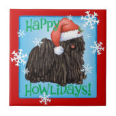 Happy Howlidays Puli Tegeltje (Voorkant)