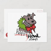 Happy Howlidays - Puppy - Briefkaart (Voorkant / Achterkant)