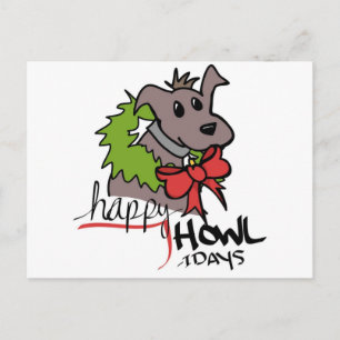 Happy Howlidays - Puppy - Briefkaart