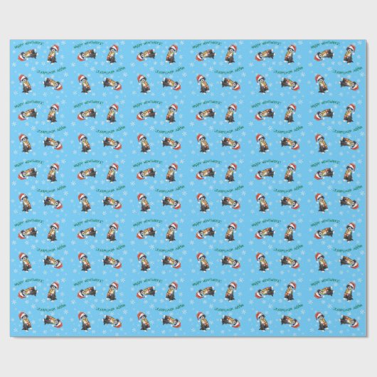 Happy Howlidays PWD Cadeaupapier (Vlak)