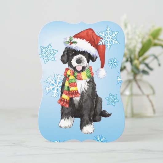 Happy Howlidays PWD Feestdagenkaart (Staand voorkant)