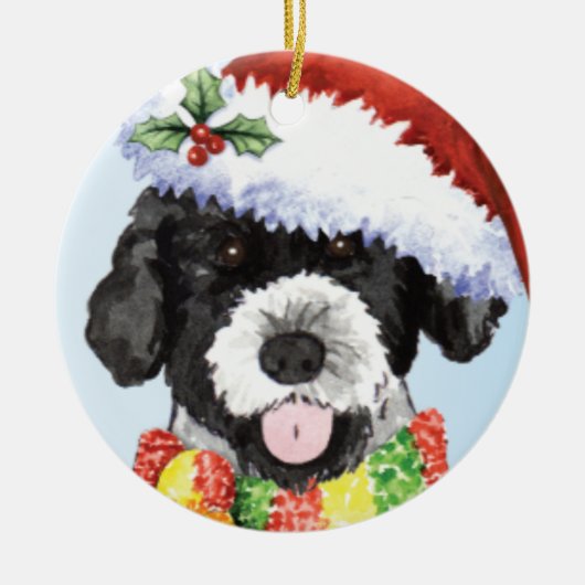 Happy Howlidays PWD Keramisch Ornament (Voorkant)