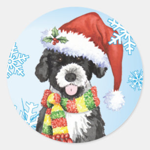 Happy Howlidays PWD Ronde Sticker