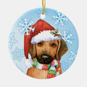 Happy Howlidays Rhodesian Ridgeback Keramisch Ornament