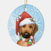 Happy Howlidays Rhodesian Ridgeback Keramisch Ornament (Links)