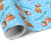 Happy Howlidays Rhodesian Ridgeback Wrapping Paper Cadeaupapier (Rol Hoek)