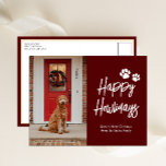 Happy Howlidays Rode Kalligrafie Huisdier Foto Feestdagenkaart<br><div class="desc">Happy Howlidays Rode Kalligrafie Huisdier Foto Vakantie Briefkaart. Stuur vakantie groeten aan uw geliefden met deze feestelijke en moderne vakantie Kaart. Alle teksten zijn vooraf voor u geregeld om gemakkelijk en snel te personaliseren met uw eigen gegevens. Prettige feestdagen</div>