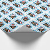 Happy Howlidays Rottweiler Cadeaupapier (Hoek)