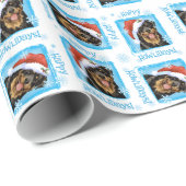 Happy Howlidays Rottweiler Cadeaupapier (Rol Hoek)