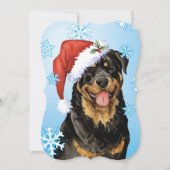 Happy Howlidays Rottweiler Feestdagenkaart (Voorkant)