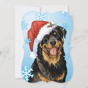 Happy Howlidays Rottweiler Feestdagenkaart