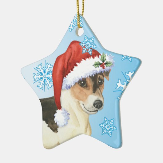 Happy Howlidays Russell Terrier Keramisch Ornament (Links)