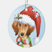 Happy Howlidays Saluki Keramisch Ornament (Links)