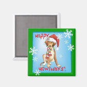 Happy Howlidays Saluki Magneet (Voorkant / Achterkant)