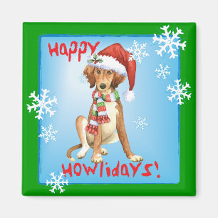 Happy Howlidays Saluki Magneet