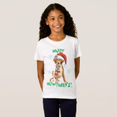 Happy Howlidays Saluki T-Shirt (Voorkant volledig)