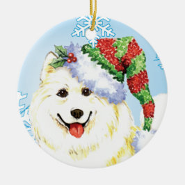 Happy Howlidays Samoyed Keramisch Ornament