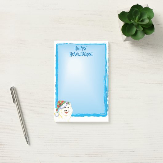 Happy Howlidays Samoyed Post-it® Notes (Kantoor)
