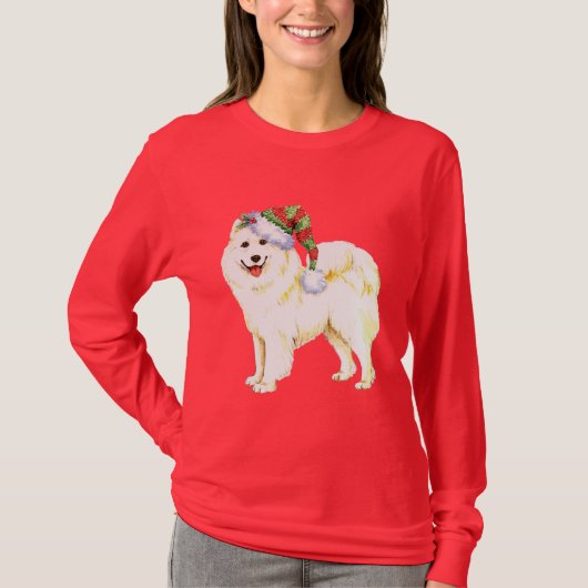 Happy Howlidays Samoyed T-shirt (Voorkant)