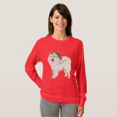 Happy Howlidays Samoyed T-shirt (Voorkant volledig)