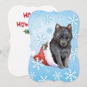 Happy Howlidays Schipperke Feestdagenkaart (Voorkant / Achterkant)