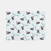 Happy Howlidays Schipperke Fleece Deken (Voorkant (Horizontaal))