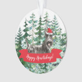 Happy Howlidays Scottish Terrier Dog Kerstmis Ornament (voorkant)