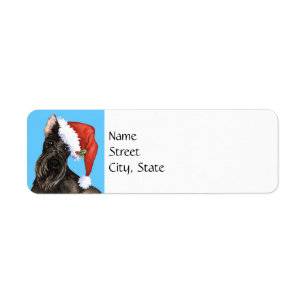 Happy Howlidays Scottish Terrier Etiket