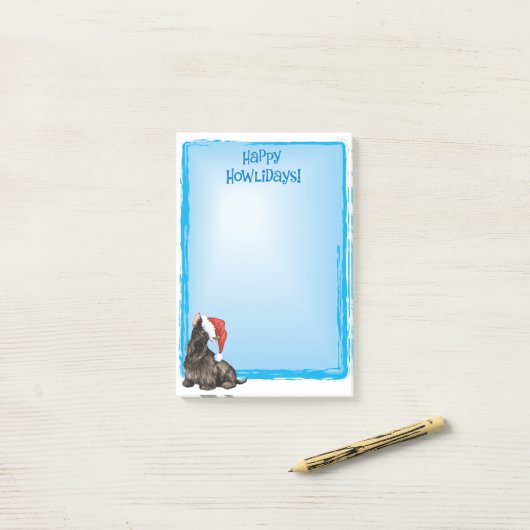 Happy Howlidays Scottish Terrier Post-it® Notes (Op bureau)