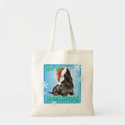 Happy Howlidays Scottish Terrier Tote Bag (Voorkant)